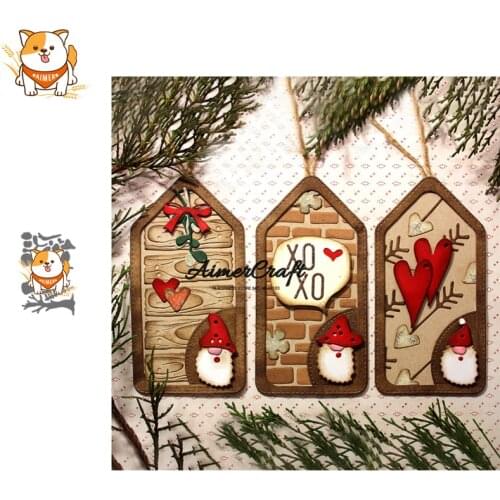 Santa Claus Christmas Elf Metal Cutting Dies Scrapbooking Stencil DIY Embossing Craft Die Cuts Card Making New Dies For 2019
