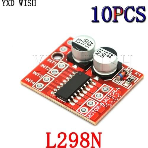 10PCS L298N DC Motor Drive Module Reversing PWM Speed Dual H Bridge Stepper Motor Mini Victory L298N