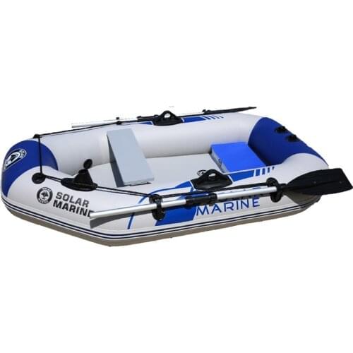200cm 2 Person Inflatable PVC Fishing Boat Rowing Kayak With Air Mat Floor Free Accessories Included For Water Entertainment
