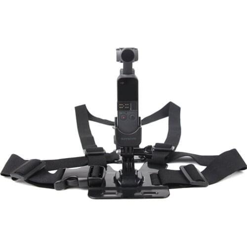 Outdoor photography Chest Straps belt with J-Shape base Adapter for dji Pocket 2 camera Accessories