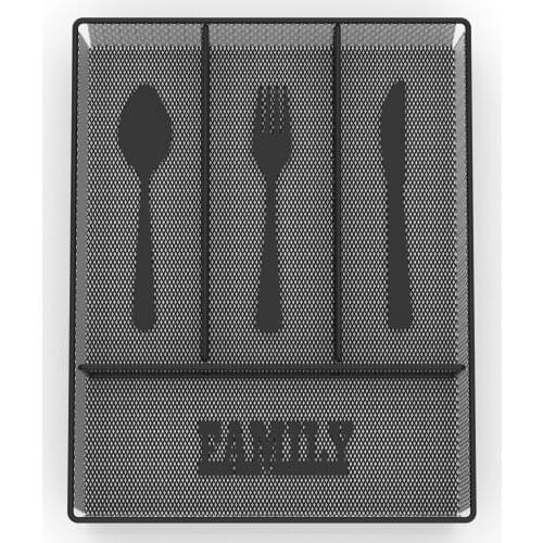 Cutlery Organizer Storage Drawer Knives Fork Spoons Tray Storage Separation Rack Holder Cabinet Kitchen