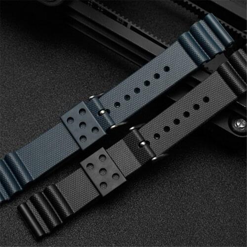 Soft Silicone Watch Strap Sweat-roof 20MM/22MM Watch Band Belt for SLA017J1 SLA037J1 SLA039J1 Watch Accessories