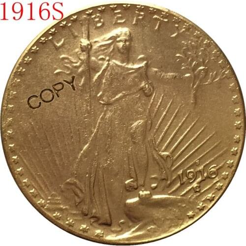 USA 1916-S $20 St. Gaudens Coin Copy