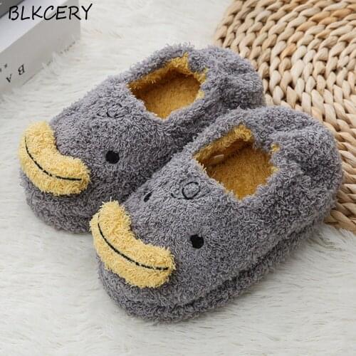 New Fashion Brand Toddler Boy Slippers for Girls Loafers Plush Warm Cartoon Fish Children Home Shoes Little Kid House Footwear