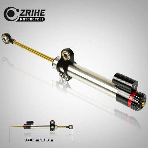 ZRIHE Motorcycle Universal Steering Stabilizer Damper Motorbike Steering Stabilize Safety Control For Kawasaki NINJA 400 Z900