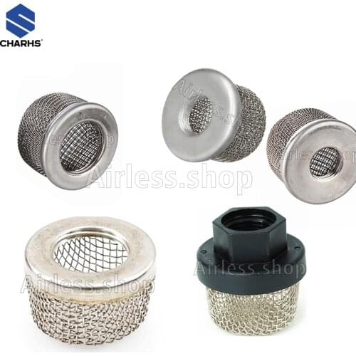 Airless Paint Sprayer Suction Filter (Pack of 2) Hose Inlet Strainer Filter Inlet Suction Strainer Mesh Filter Intake Hose