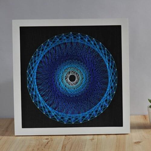 Funny Wall Art Birds Nest Geometric Wood Board String Art Kit For Adult Kids Crafts Kit DIY Thread Nail Handmade Art