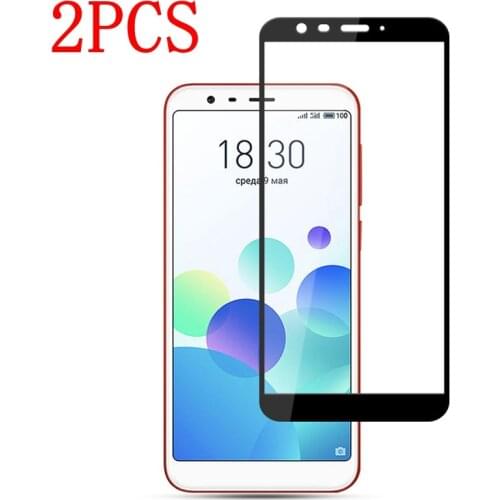2PCS Full Cover Tempered Glass For Meizu M8C Screen Protector protective film For Meizu M8C glass