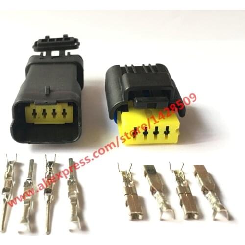 20 Set kit 211PL042S0049 211PC042S8021 4 pin way male female waterproof FCI electric plug joint cable automotive connectors