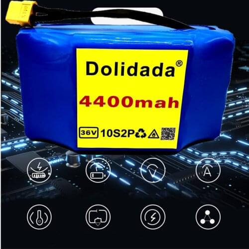100% New Original 36v 4.4ah lithium battery 10s2p 36v battery 4400mAh lithium ion pack 42V 4400mah scooter twist car battery