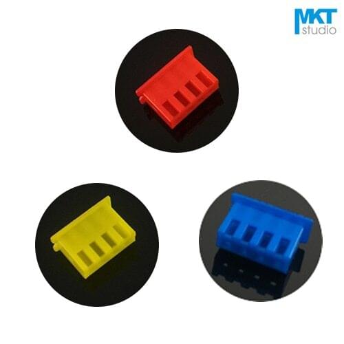 100Pcs Sample 4P XH 2.54mm Pitch XH2.54 Female Housing Box Header Red Black Green Blue Yellow