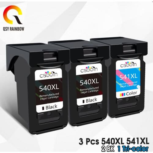 2 Compatible Canon pg 540 cl 541 Refillable cartridge for pixma MG3155 MG3200 MG3255 MG3500 MG3550 MG4100 MG4150 MG4250 MX374