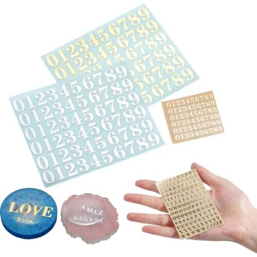 4/6Pcs 2-9MM Alphabet Chunky Glitter Epoxy Resin Fillings Stickers For DIY Nail Sticker Epoxy Resin Craft Making Fillings