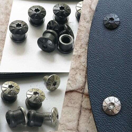 6 set/bag , Stainless steel Chicago Screws Assorted Kit Screw Posts Metal Accessories Nail for 1.5mm(0.06") Kydex plank