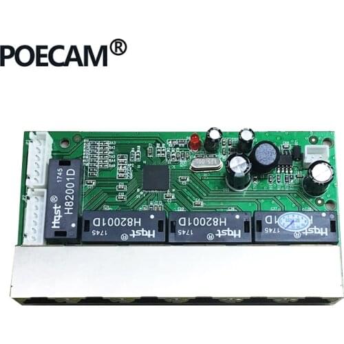 8 Ports 10/100Mbps Networks Switch Hub Fast Ethernet Switches Board Module PCBA Factory OEM Company ODM RJ45 UTP Net Interface