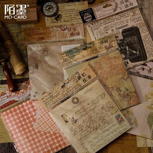 Vintage Collection Medieval Journal paper Card Decorative Stationery Scrapbooking Diary Album Lable Material Sticker Planner