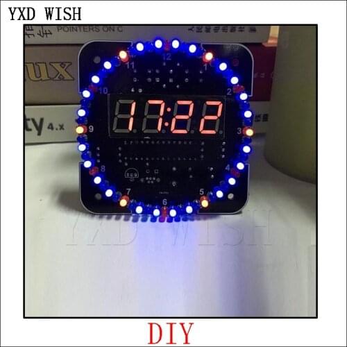 DS1302 Rotating LED Display Alarm Electronic Clock Module DIY KIT LED Temperature Display for arduino