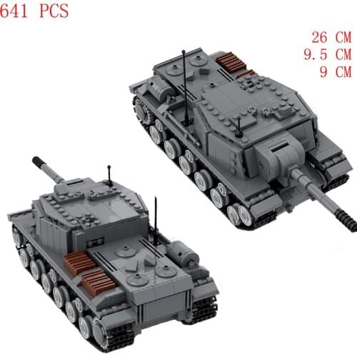 Hot military WWII Soviet Red Army SU-152 self-propelled artillery war technic weapons figures bricks model Building Blocks toys