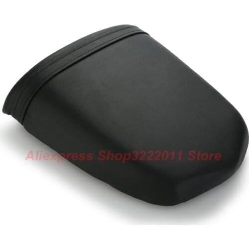 Motorcycle Rear Leather Pillion Passenger Seat Black Back Cusion Seat For Suzuki GSXR600 2004 2005 Passenger Seat Cover