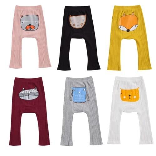 Infant Baby Girl Boy Knit Leggings Pants High Waist Cable Ribbed Cotton Tights Footless Stocking Fall Winter Bottoms