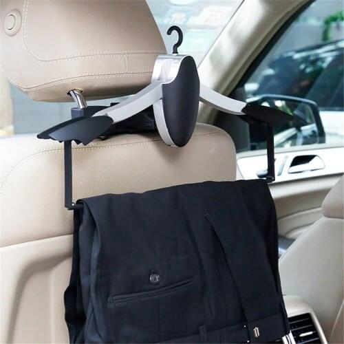 Multifunctional Car Hanger Coat Portable Folding Travel Accessories Car Hanger Rack Coat Suit Hanger Abs