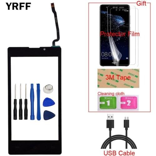 Mobile Phone Touch Screen Front Glass For Prestigio Wize A3 PSP 3453 DUO PSP3453 Touch Screen Digitizer Panel Sensor Glass