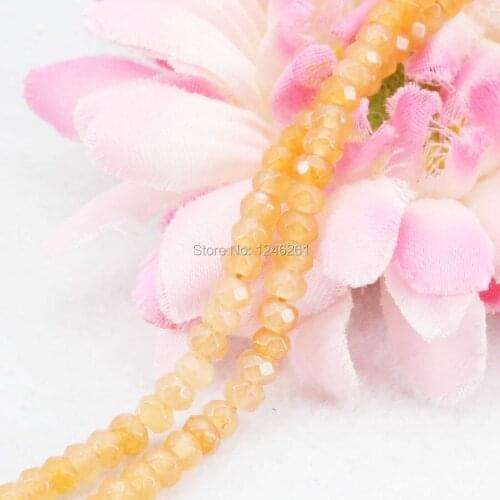 Fashion 2x4mm Accessories Jewelry making Design Gifts Faceted Orange Abacus Loose Beads DIY Stone For Necklace Bracelet 15inch