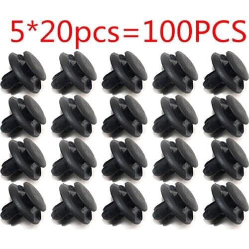 Set of 100PCS Replacement Part 91512-SX0-003 for Honda for Acura Fender Liner Retainer Fastener Push Type Clip 91512 SX0 003