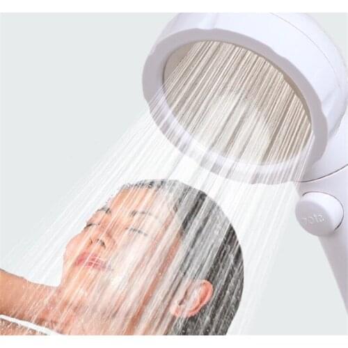 Adjustment Shower Booster Shower Head Bathroom Shower Head Hand-held Water-saving Rain Shower Head With Switch Three-speed