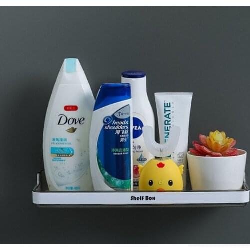 Removable Bathroom Shelf Shampoo Holder Shower Shelves Wall Mount Kitchen Storage Basket Cosmetic Rack Home Organizer Accessorie