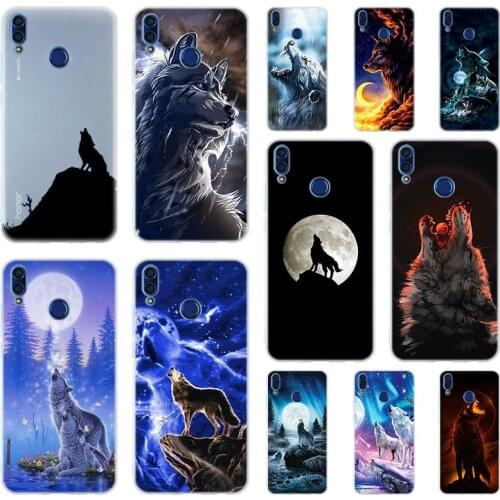Howling wolf pictures Silicone Phone Case Cover For Huawei Honor 9 10 Lite 6X 8X Max 7A 8A 8C 20 Pro 10i PLAY 9x 9a
