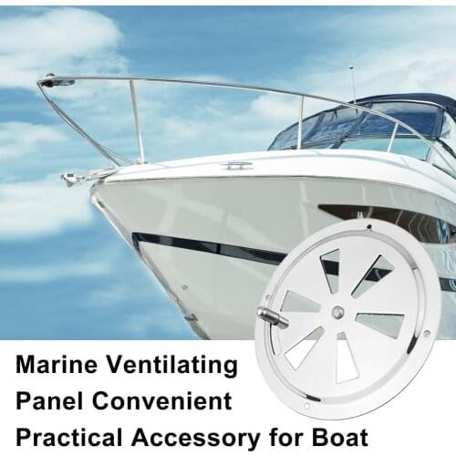 Marine Ventilation Panel Stainless Steel Round Louvered Vent Practical Marine-grade Marine Ventilation Panel For Yacht Boat