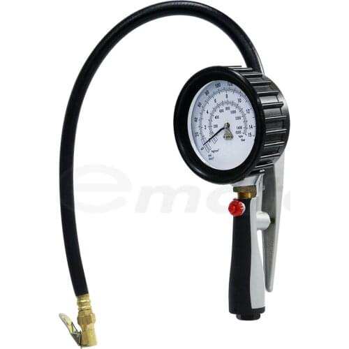 Heavy Duty Tire Inflator 220 PSI air chuck best bike bicycle compressor deflator gauge trucks repair handheld tool machine