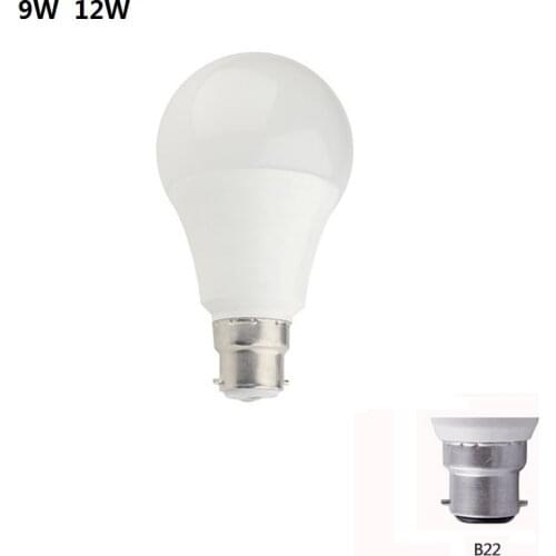 E27 LED Bulb Lamps AC100-240V Light Bulb Smart IC Real Power 9W 12W High Brightness Lampada LED Bombillas Aluminum plastic bag