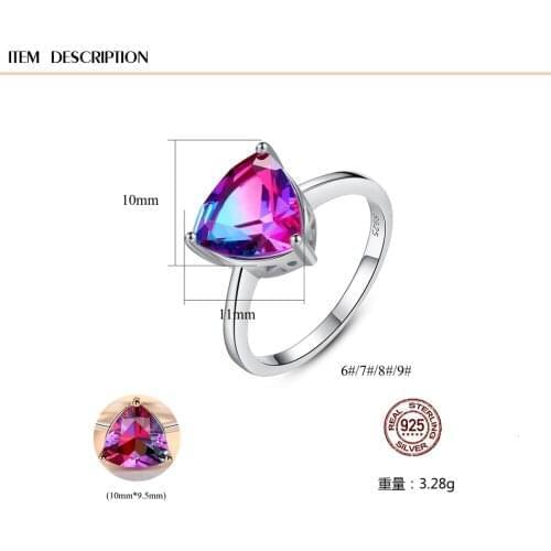Luxury 100% 925 Sterling Silver Heart Rings for Women Wedding Engagement Acessories Cubic Zirconia Jewelry