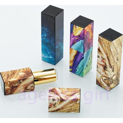 10/20/40/60pcs 12.1mm Empty lipstick tube 3D-printed magnetic buckle Lip Balm Tubes Lip Stick Lipgloss Tubes Makeup Package Tube