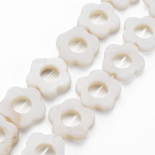 About 30pcs/strand Dyed Freshwater Shell Flower Bead Strands For Jewelry Making DIY Necklace Bracelet Accessories,Hole: 1mm
