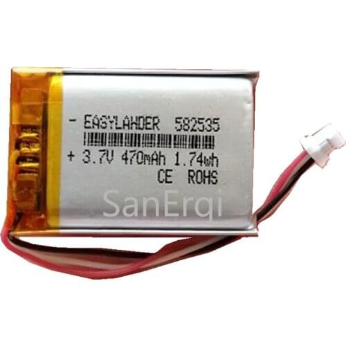 582535 SP5 3.7V 470mAh Rechargeable Battery For tachograph papago F200 F210 F300 F310 F300C F320 F335 F500 parkcity 710 Battery