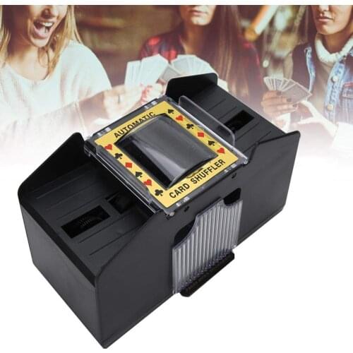 Automatic Poker Shuffler Board Game Poker Playing Cards Card Shuffling Machine Dustproof Portable Carrying Decor