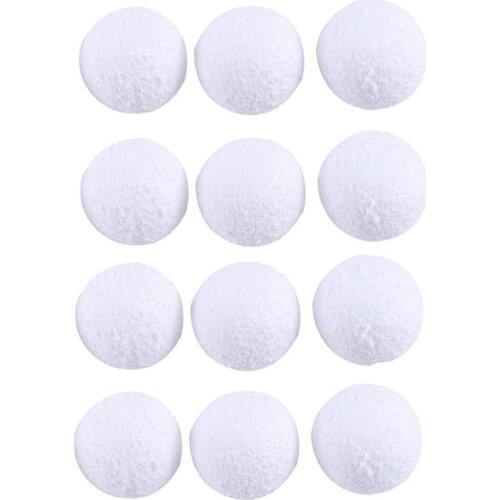 White Foam Christmas Decoration Ball For House Supermarket Cute Decorate Holiday Fun Family Christmas Tree Accessories