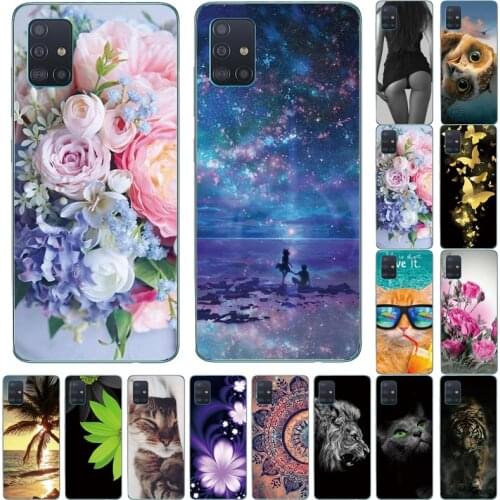 For Samsung Galaxy A51 Case 2019 NEW Fashion silicon Soft TPU Back Cover Coque For Samsung A51 A 51 Phone Cases A51