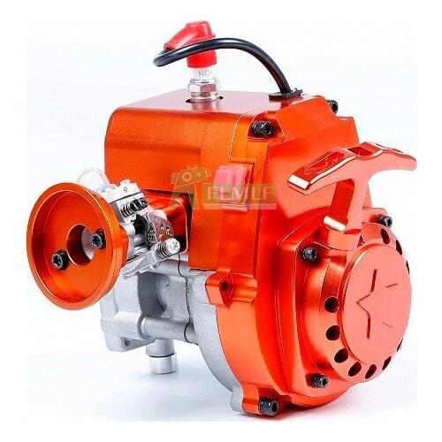 CNC 32cc 4 Bolts Engine with Walbro 1107 Carb and NGK Spark Plug Fit for 1/5 HPI Rovan KM BAJA Losi 5ive T FG