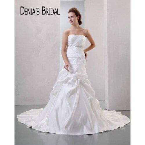 DENIA'S BRIDAL Satin Wedding Dresses