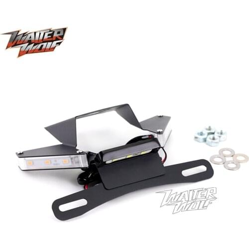 License Plate Holder LED Signal Light For KAWASAKI NINJA 400 300 250 Z 400 Z400 2019-2021 Motorcycle Accessories Tail Tidy Motos