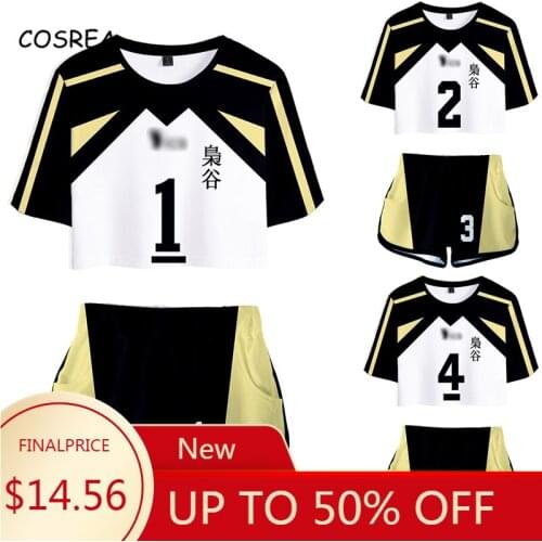 Haikyuu!! Bokuto Kotaro Cosplay Costume Women Men Shirt Shorts Haikyuu Akaashi Keiji School Uniform Set Sports Running Suits