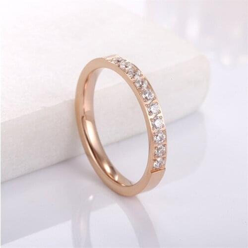 JIETHLING Rings With Cubic Zirkonia For Women