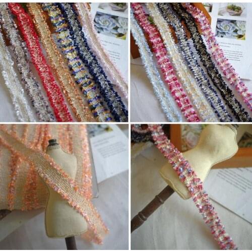 1Meter Lace Trim Embroidered Lace Ribbon 2.5cm 3.5cm wide Lace Fabric Handmade Costume Dress Sewing Trimmings Wedding Decoration