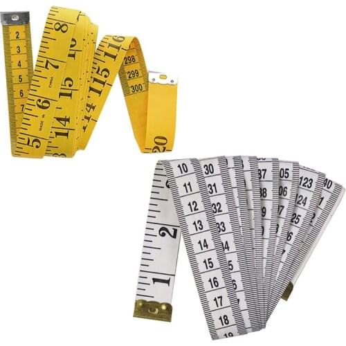 LMDZ 300 mm Body Measuring Ruler Durable Soft Tailor Tape Measure Ruler Sewing Soft Ruler for Dressmaking Patchwork Sewing