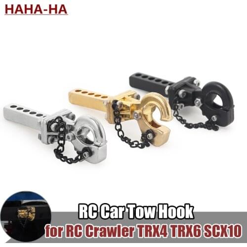 Metal Tow Hook Trailer Hitch Accessories for 1/10 RC Crawler Traxxas TRX4 TRX6 Axial SCX10 90046 03007 GEN 8 86100