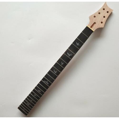 Unfinished Electric Guitar Neck maple 24 Fret Parts rosewood fingerboard 25.inch